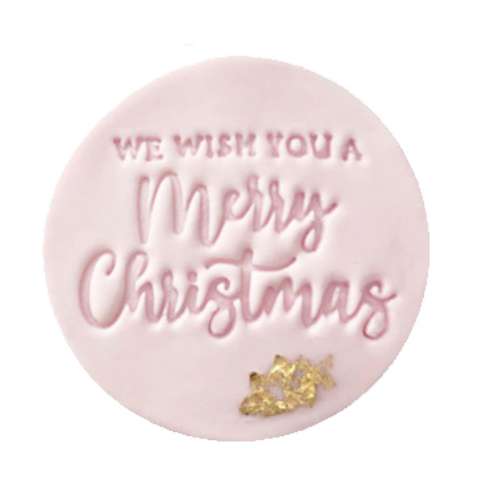 Cookie Stamp Embosser - We Wish You A Merry Christmas - Click Image to Close